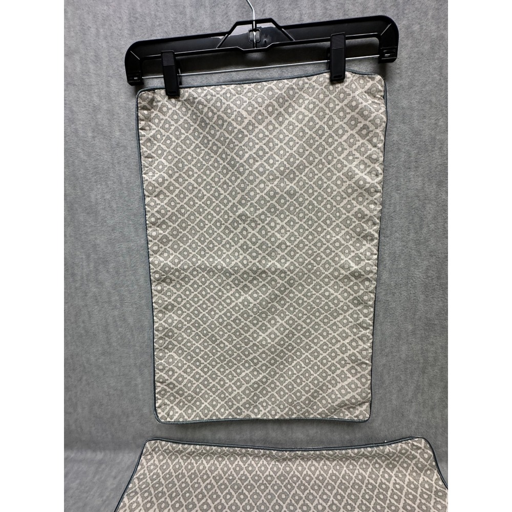 Ryan Studio Pillow Covers Muted Green Beige Geometric Line Zippered 14" x 20"